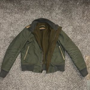 Schott NYC Mens Green Jacket